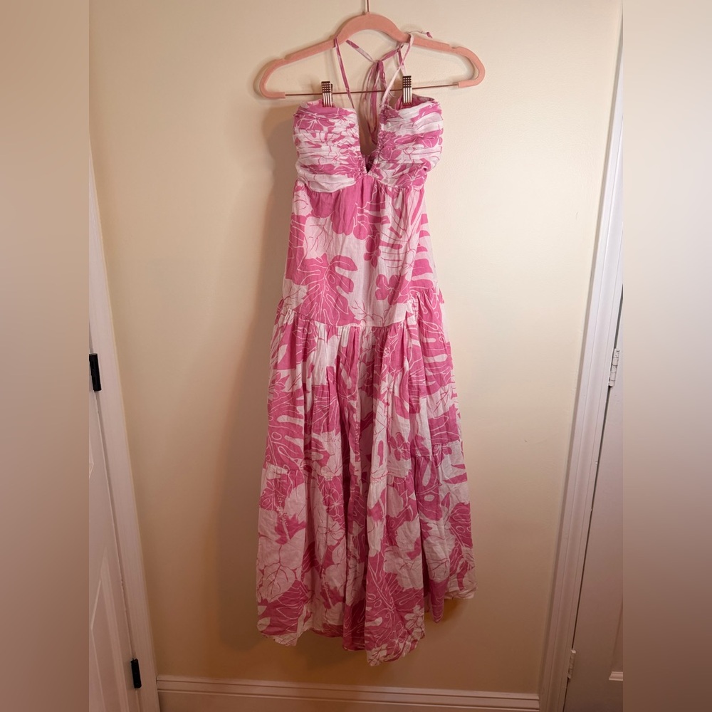 NWOT American Eagle Outfitters Pink and White Dress
